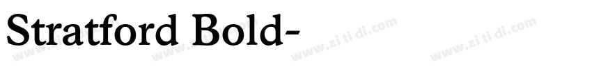 Stratford Bold字体转换
